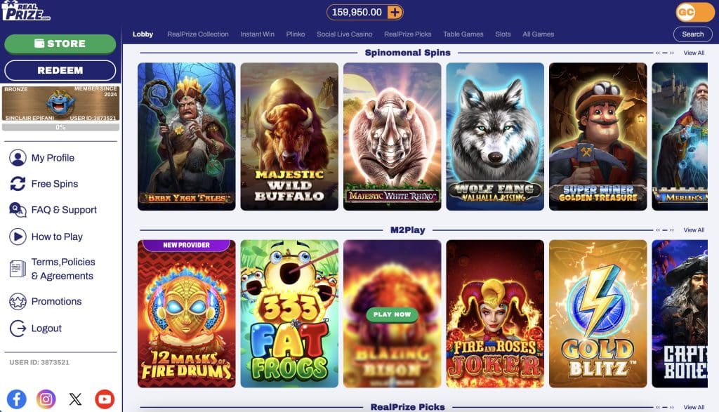 RealPrize Casino SweepsUS